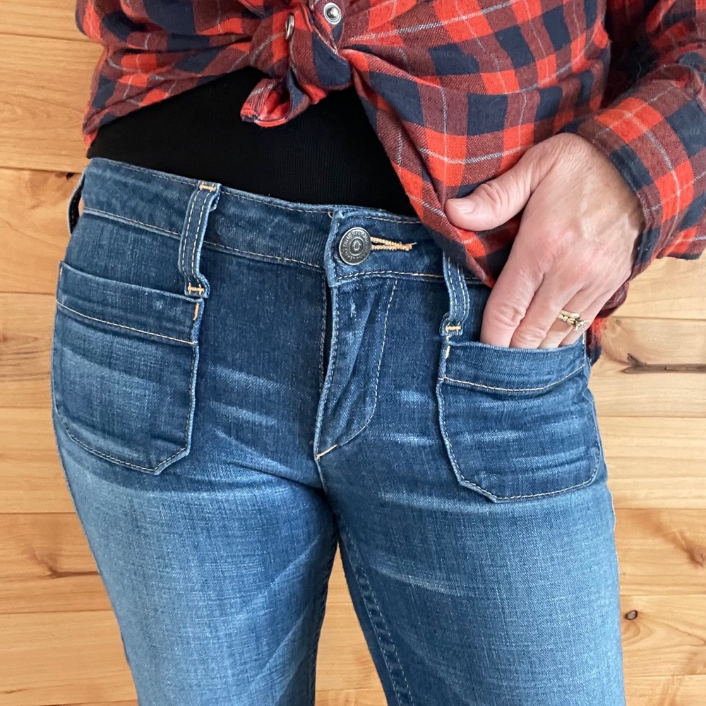 Early True Religion wide leg jeans
